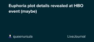 Euphoria plot details revealed at HBO event (maybe): ohnotheydidnt