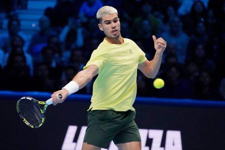 Alcaraz - Musetti en directo | El español arrolla al italiano en la Copa de Maestros y conservará el número uno del ranking hasta final de 2025