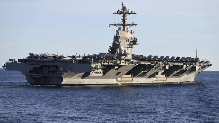 El portaaviones USS Gerald R. Ford llegó a América Latina y marcó un hecho histórico