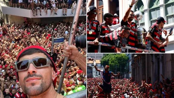 Río de Janeiro de fiesta: miles de hinchas enloquecen al recibir al campeón Flamengo