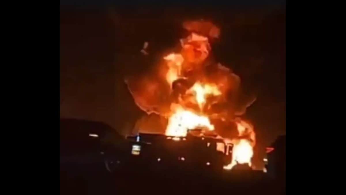 Massive Fire Captured On Video After 42 Indians Feared Killed In Saudi Arabia Bus Crash