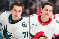 Sharks, Senators ditch helmets for warmups in Vegas. Did they break an NHL rule?