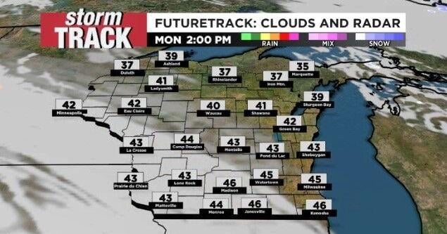 Seasonal Monday with Increasing Clouds