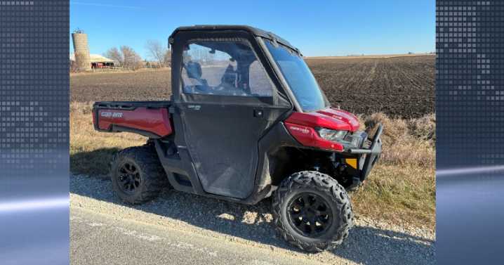Woman thrown from utility vehicle in northeast Iowa suffers life