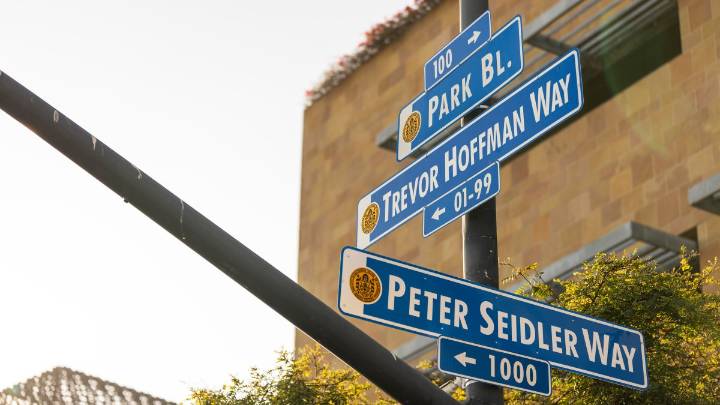Peter Seidler Way street sign unveiled at Petco Park in honor of former San Diego Padres owner