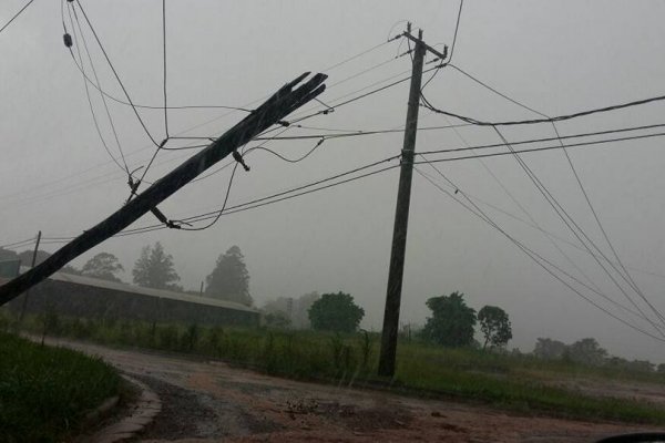 TORMENTA! Varias localidades de Corrientes sin luz por fuertes lluvias y vientos