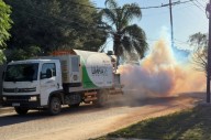 Refuerzan los trabajos de fumigación en diversos barrios