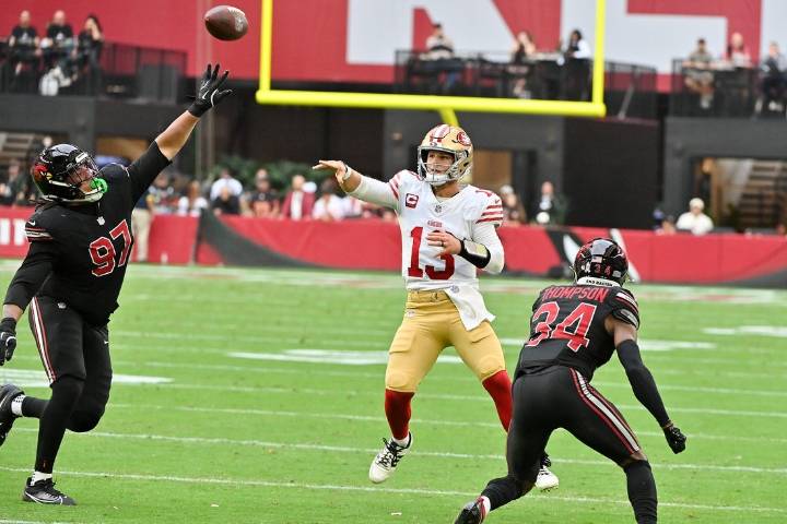 Deadspin | 49ers top Cardinals in Brock Purdy's return despite Jacoby Brissett's record day