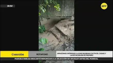 Amazonas: intensas lluvias inundan cultivos, casas y la estación de Petroperú en el distrito de Imaza [VIDEO]