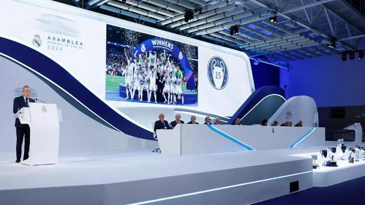 El Real Madrid celebra su Asamblea Ordinaria con Florentino sorteando la SAD y los socios molestos por su silencio