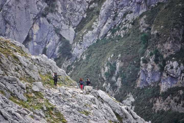 Corte total en la Ruta del Cares por un derrumbe