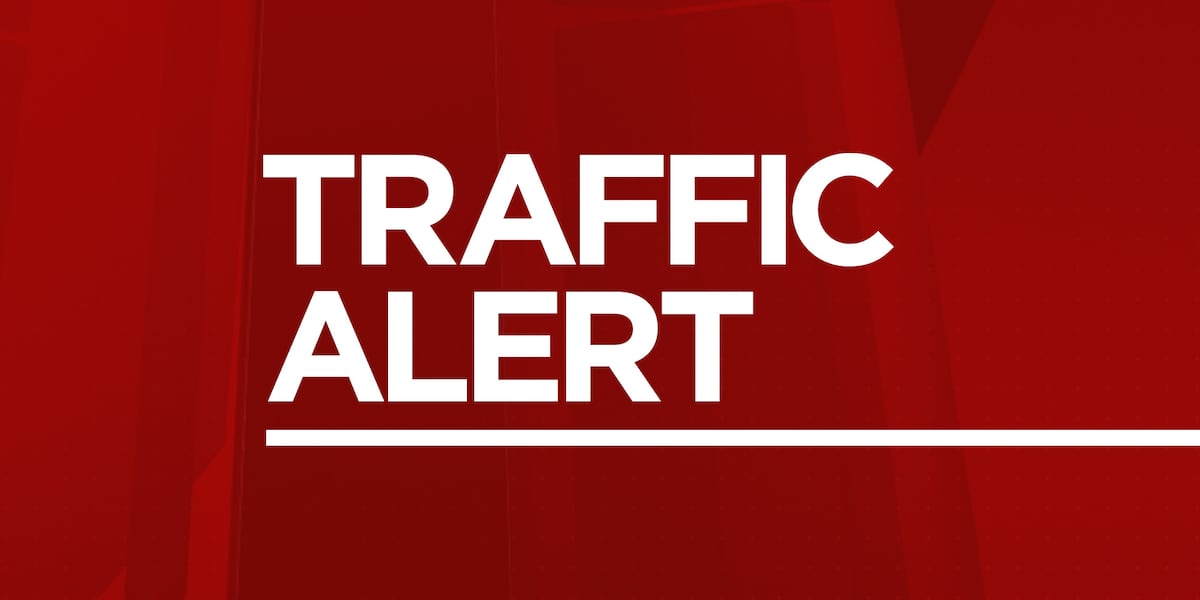 All lanes blocked on I-71 S. near I-64 ramp after crash leaves semi overturned, leaking fuel