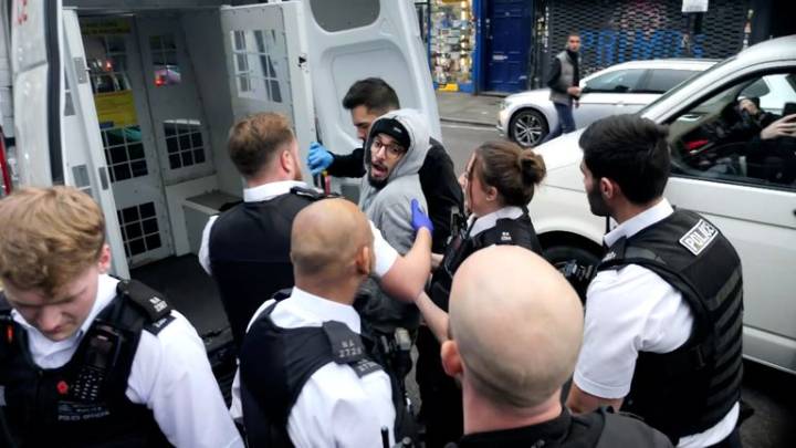 In full: Sky News exclusive footage of sex offender being arrested after manhunt