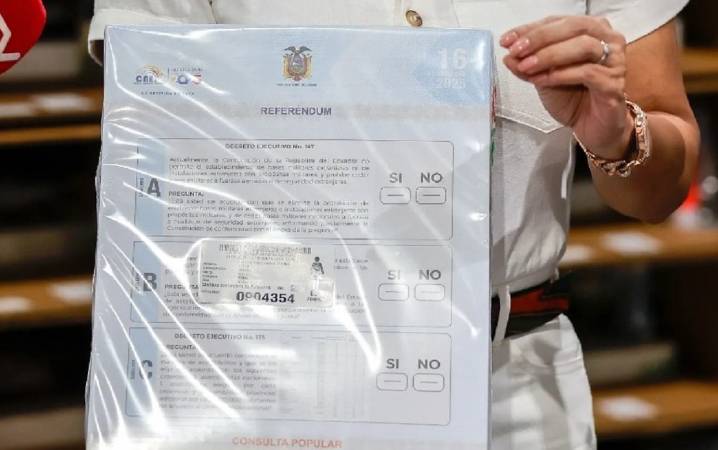 Las cuatro preguntas que se votan en el referéndum de Ecuador 16 de noviembre de 2025 | Internacional El presidente Daniel Noboa aspira a reemplazar la actual Constitución ecuatoriana, aprobada en 200