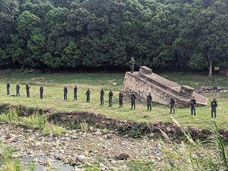 Actividad militar a orillas del río Táchira