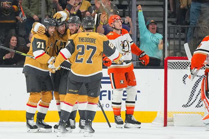 Golden Knights fall to Ducks in overtime