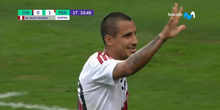Golazo de Alex Valera con remate cruzado en Perú vs Chile en amistoso por fecha FIFA 2025