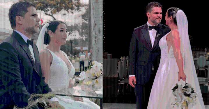 ¡Unidos para siempre! Natalia Salas y Sergio Coloma se casaron por religioso en emotiva ceremonia