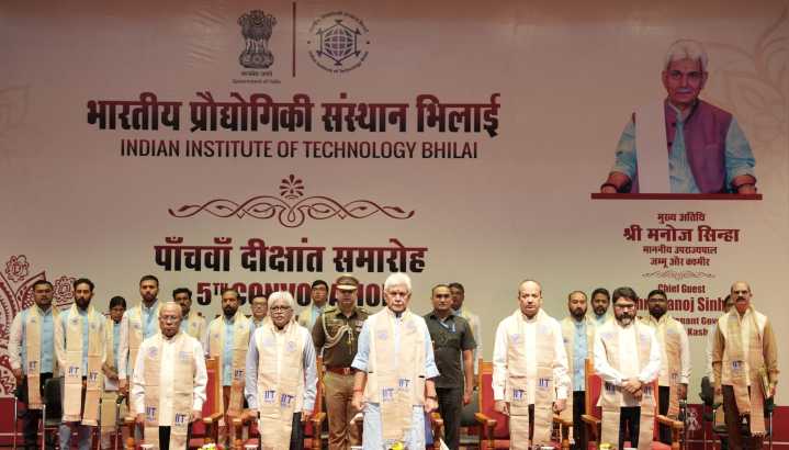 LG Manoj Sinha Graces the Annual Convocation of IIT Bhilai