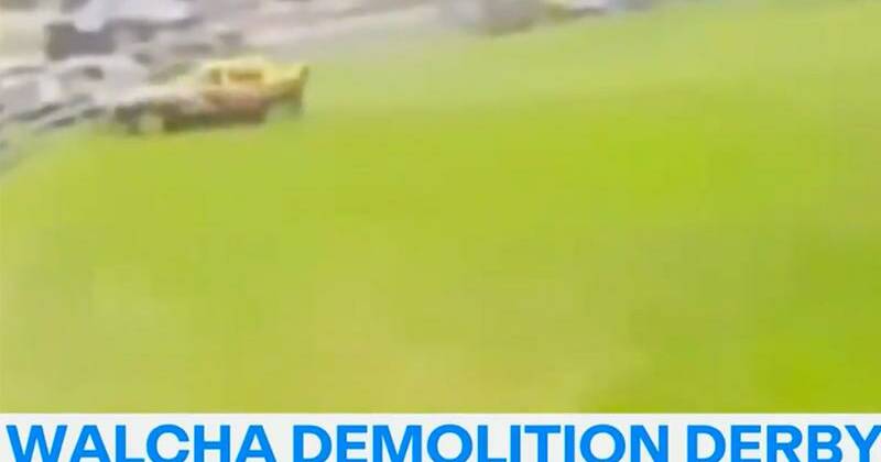 'Freak accident': 13 injured in demolition derby crash