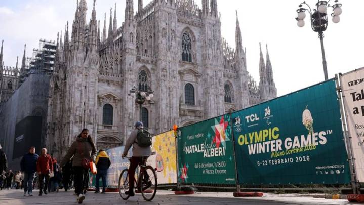 Expected rain in ancient Olympia forces Milano Games torch ceremony indoors