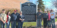 Eagle Scout helps dedicate historical marker for 1887 Doniphan fire