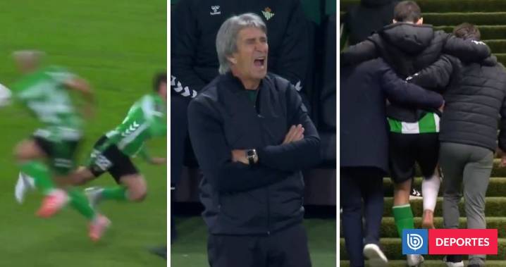 Papelón del Betis: patadón entre compañeros dejó dos lesionados y enojó a Pellegrini en Europa League
