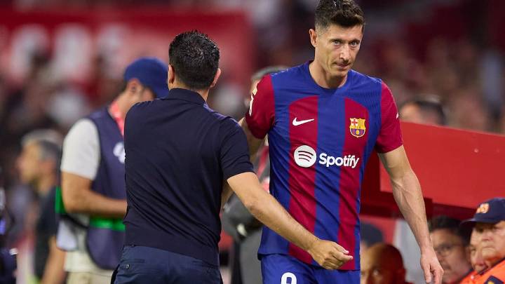 "Si Xavi hubiera seguido, podría haber sido un gran problema para Lewandowski"