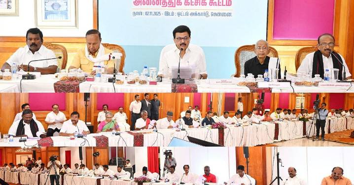 Tamil Nadu all-party meeting opposes SIR, decides to approach SC