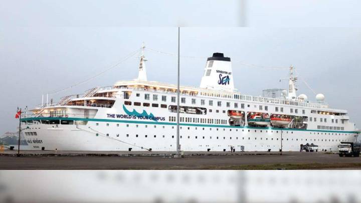 International cruise ship docked in Kochi, signalling a promising season for tourism growth