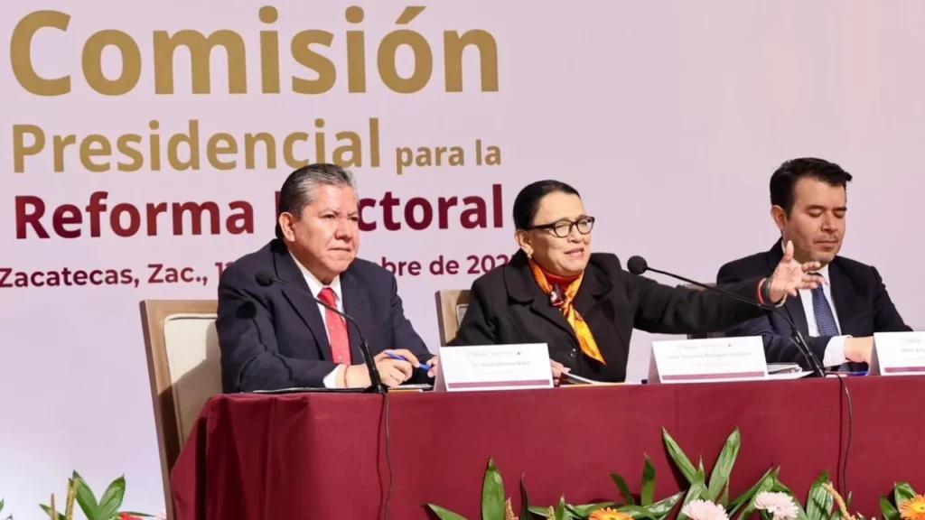 En Zacatecas, Rosa Icela encabeza mesa para la reforma electoral