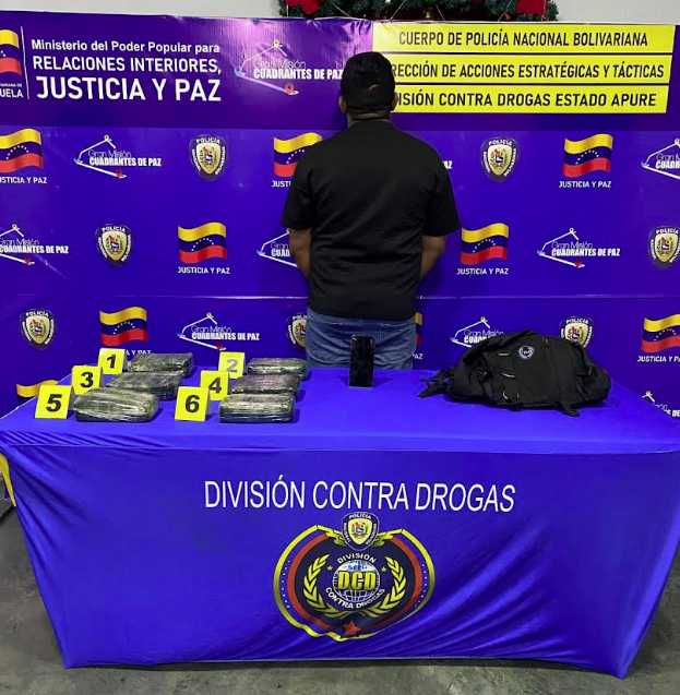 ¡Golpe al microtráfico en Apure! CPNB incauta seis panelas de presunta marihuana