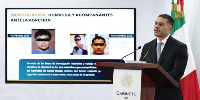 Harfuch informa detención de autor intelectual de homicidio de Carlos Manzo