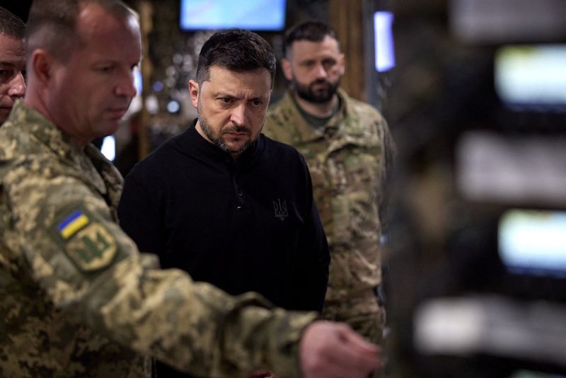 Zelenskiy visits troops near Zaporizhzhia front as Russian pressure mounts