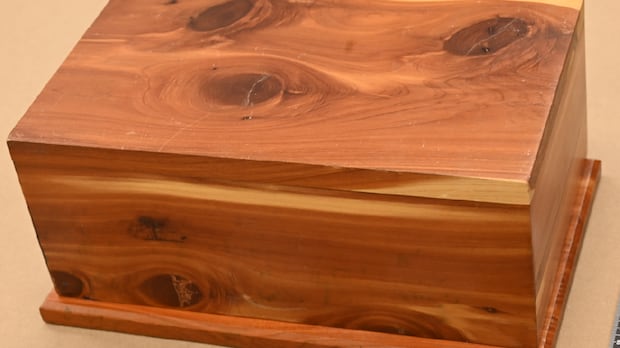 Someone dropped off an urn that may contain human remains at a West Lincoln thrift store, police say