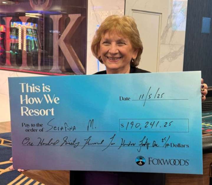 New England casino winner: Woman wins nearly $200K jackpot
