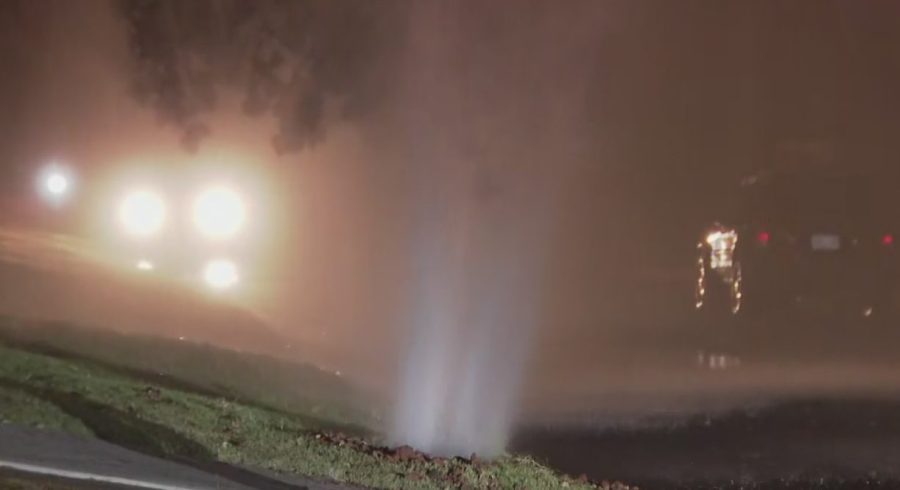 Crews work to repair water main break in The Village