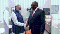 Modi meets with South African President Ramaphosa during Johannesburg G20 summit