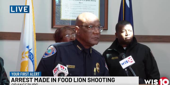 Officials announce arrest in Orangeburg Food Lion shooting