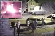 Shocking doorbell camera video captures group of teens torching car on quiet street
