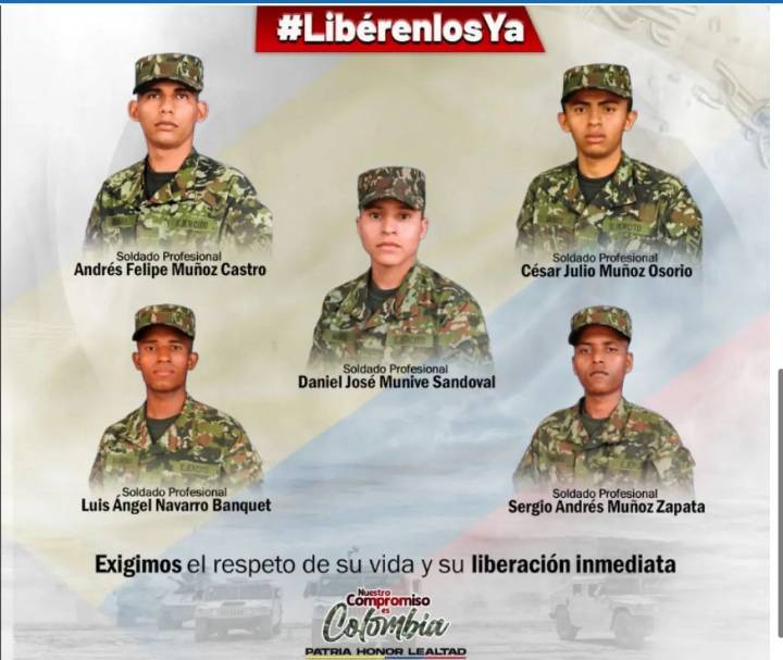 Magangueleño, entre cinco militares secuestrados en Arauca