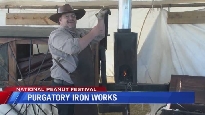 Famed local artisan sets up shop at National Peanut Festival