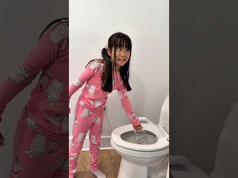 My dad drinks water from the toilet 🥴🤣 LeoNata family #shorts