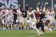 Nico Atwood’s interception seals Newton North comeback win over Brookline at Fenway Park