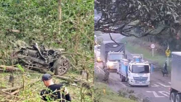 Carro bomba explotó en la vía Panamericana: presunto responsable fue la víctima fatal