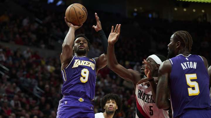 Watch Bronny James nail 1st 3