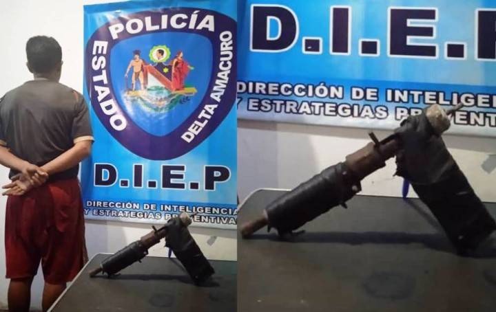 DIEP Polidelta detuvo a persona por uso frustrado de chopo en disputa marital