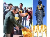Himachal CM Sukhu, Congress leaders pay tribute to Indira Gandhi on her birth anniversary Photo Source: ANI [ FULL VIEW ]