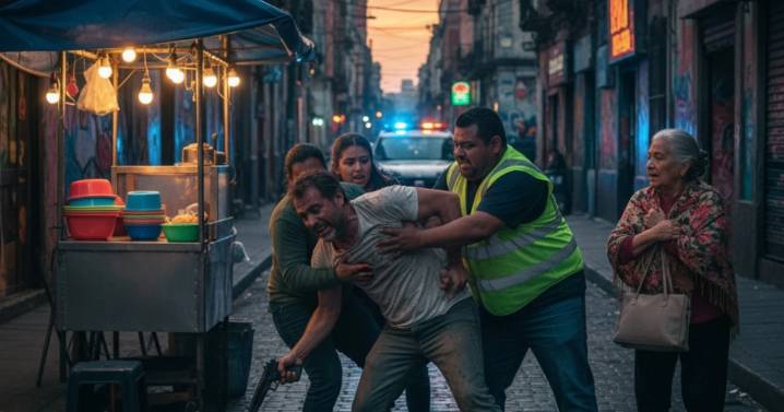 Amagó a mujer de 60 años para extorsionarla y recibe paliza en CDMX