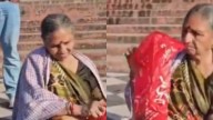 PM Modi’s Sister Vasantiben’s Visit To Ganga Ghat Goes Viral; Netizens Praise Her Simplicity